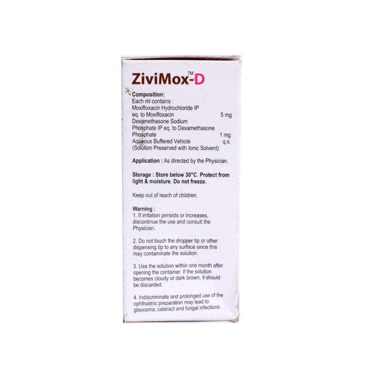 Zivimox-D Bkc Free Eye Drops 5ml, Pack of 1 DROPS