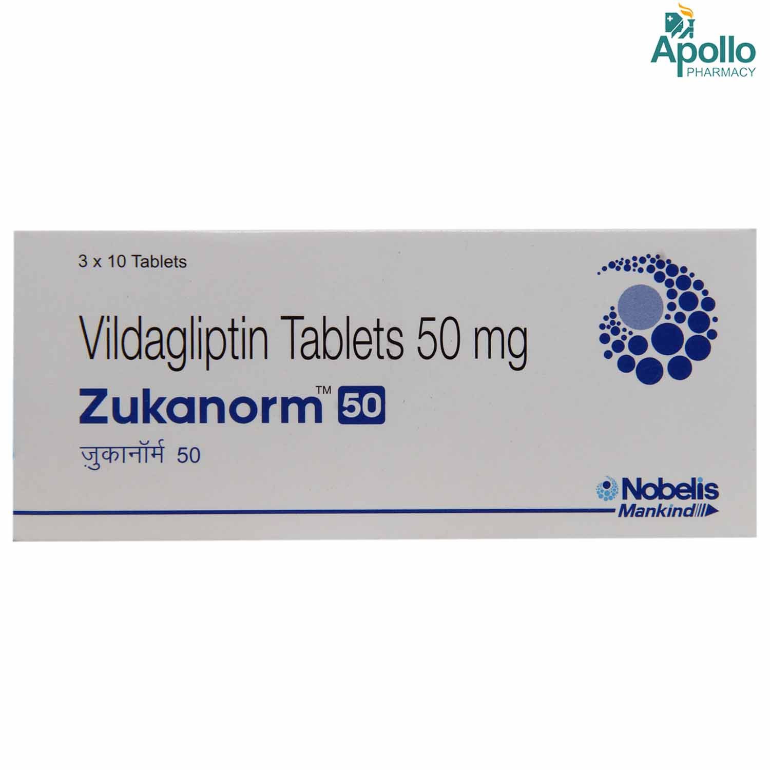 Zukanorm 50 Tablet 10's Price, Uses, Side Effects, Composition - Apollo ...