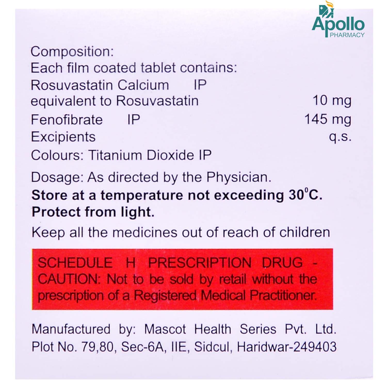 Zyrova F 10 Tablet 10's Price, Uses, Side Effects, Composition - Apollo ...