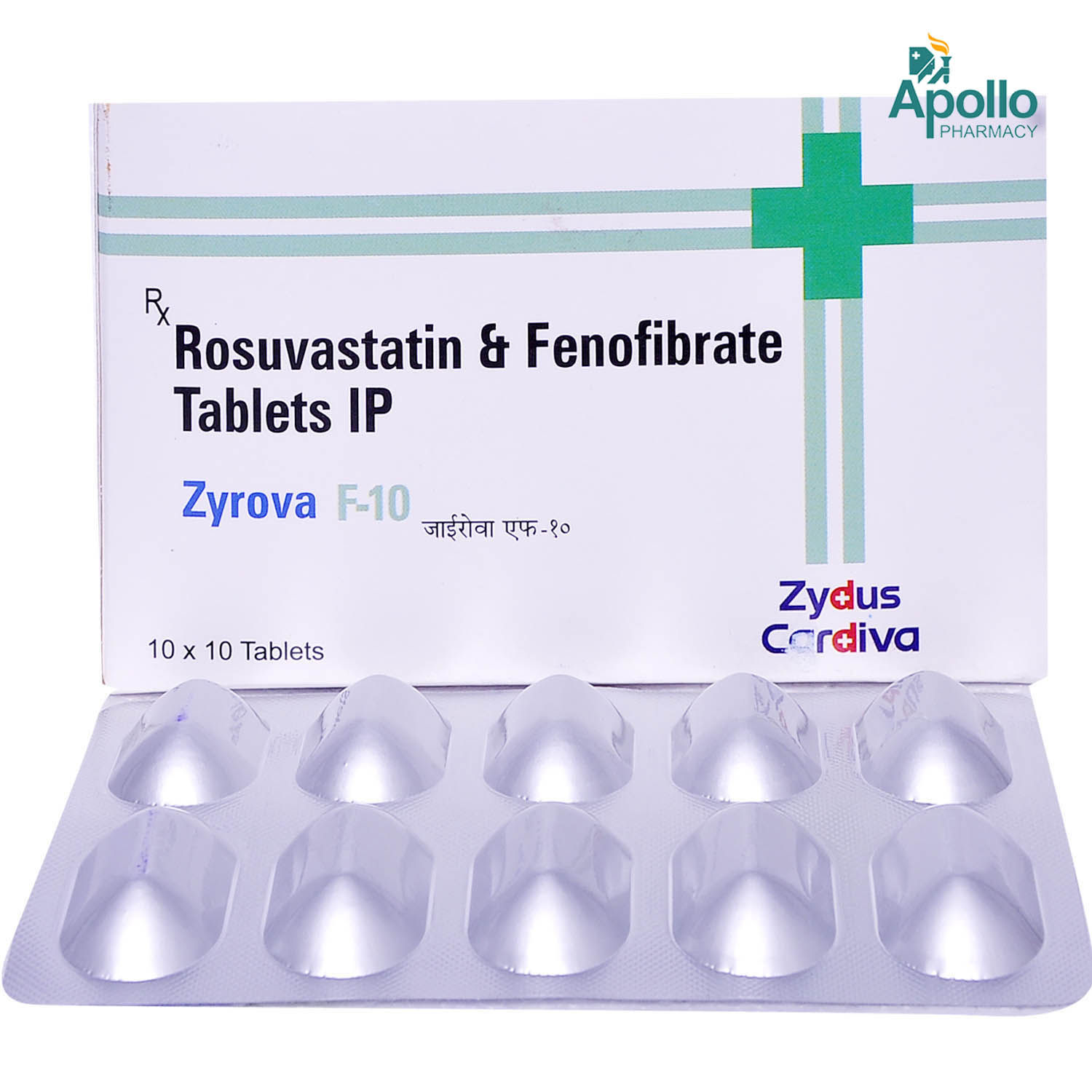 Zyrova F 10 Tablet 10's Price, Uses, Side Effects, Composition - Apollo ...